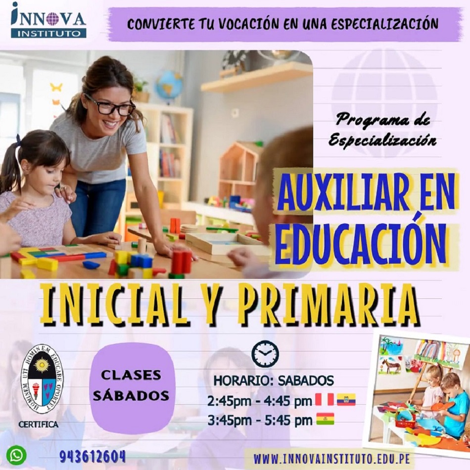 AUXILIAR EN EDUCACION INICIAL Y PRIMARIA