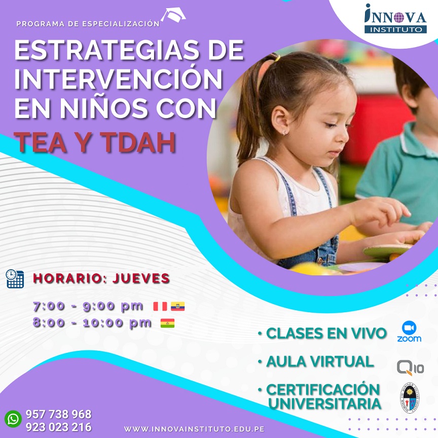 ESTRATEGIAS DE INTERVENCION EN NIÑOS CON TEA Y TDAH